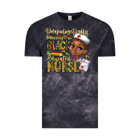 Cloud Black unapologetically pretty black educated nurse Vintage Tee - CowhideDigitalArt