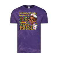 Cloud Purple unapologetically pretty black educated nurse Vintage Tee - CowhideDigitalArt