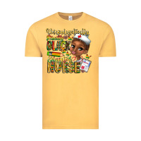 Vintage Mustard unapologetically pretty black educated nurse Vintage Tee - CowhideDigitalArt