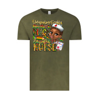 Vintage Olive unapologetically pretty black educated nurse Vintage Tee - CowhideDigitalArt