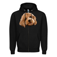 Black Cockapoo Zipper Hoodie - Jasminsmagicworld