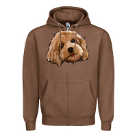 Chestnut Cockapoo Zipper Hoodie - Jasminsmagicworld