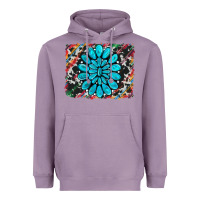 Lavender cowhide and serape gemstone background Heavyweight Hoodie - RanaPortraitStore
