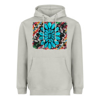 Moon Dust cowhide and serape gemstone background Heavyweight Hoodie - RanaPortraitStore
