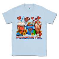 Dusty Blue It's Game Day Y'all Basketball Coffee Cups Classic Tee - FaDigitalArtStudio