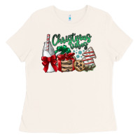 Bone Christmas Vibes Ladies Tee - CowhideDigitalArt