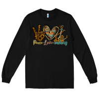 Black peace love anchors Long Sleeve Tee - RacoonDesign