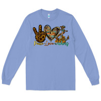 Colony Blue peace love anchors Long Sleeve Tee - RacoonDesign