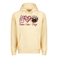 Pina Colada Peace Love Pugs Premium Hoodie - Jasminsmagicworld