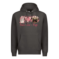 Smoke Peace Love Pugs Premium Hoodie - Jasminsmagicworld