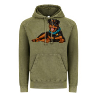 Vintage Olive rottweiler Vintage Hoodie - Artiststas