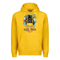 Lemon nail tech life messy bun Premium Hoodie - BarkalooDesign