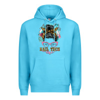Ocean Blue nail tech life messy bun Premium Hoodie - BarkalooDesign