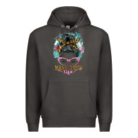 Smoke nail tech life messy bun Premium Hoodie - BarkalooDesign