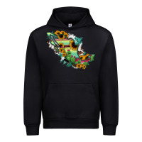 Black Mexico Map Urban Hoodie - RanaPortraitStore