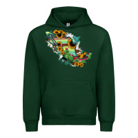Foreset Green Mexico Map Urban Hoodie - RanaPortraitStore