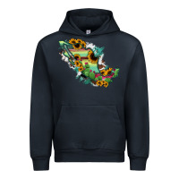 Navy Mexico Map Urban Hoodie - RanaPortraitStore