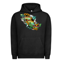 Pigment Black Mexico Map Urban Hoodie - RanaPortraitStore