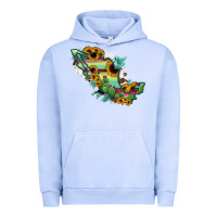 Pigment Grape Ice Mexico Map Urban Hoodie - RanaPortraitStore