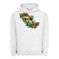 Pigment Lunar Rock Mexico Map Urban Hoodie - RanaPortraitStore
