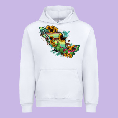 Mexico Map Urban Hoodie Designed By Ranaportraitstore