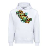 White Mexico Map Urban Hoodie - RanaPortraitStore