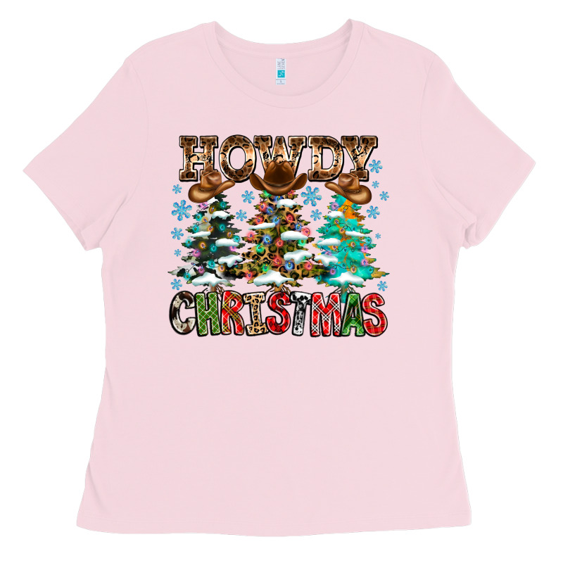 Howdy Christmas Ladies Tee by CowhideDigitalArt | Teevron