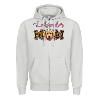 Dove Grey labrador mom Zipper Hoodie - Jasminsmagicworld