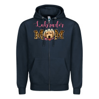 Navy labrador mom Zipper Hoodie - Jasminsmagicworld