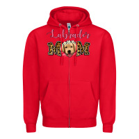Red labrador mom Zipper Hoodie - Jasminsmagicworld