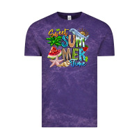 Cloud Purple summer time Vintage Tee - CowhideDigitalArt