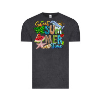 Vintage Black summer time Vintage Tee - CowhideDigitalArt
