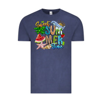 Vintage Denim summer time Vintage Tee - CowhideDigitalArt
