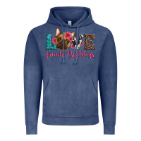 Vintage Denim love french bulldogs Vintage Hoodie - Artiststas