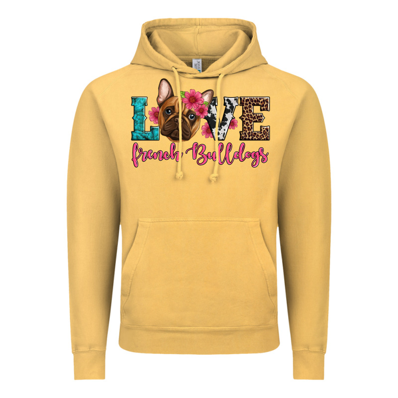 Love French Bulldogs Vintage Hoodie by Artiststas | Teevron