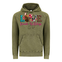 Vintage Olive love french bulldogs Vintage Hoodie - Artiststas