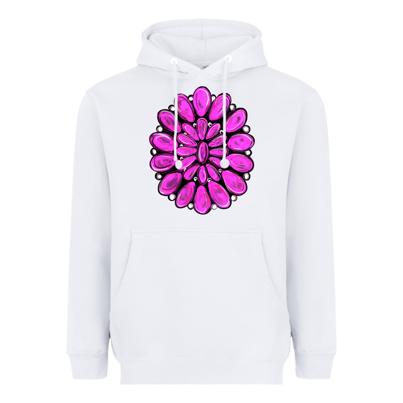 Pink Gemstone Heavyweight Hoodie by RanaPortraitStore | Teevron