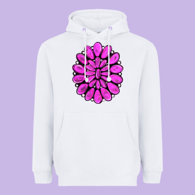 Pink Gemstone Heavyweight Hoodie Designed By Ranaportraitstore
