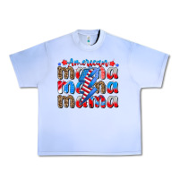 Grape Ice american mama Urban Heavy Tee - CowhideDigitalArt