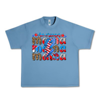 Pebble Blue american mama Urban Heavy Tee - CowhideDigitalArt