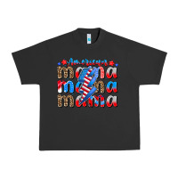 Pigment Black american mama Urban Heavy Tee - CowhideDigitalArt