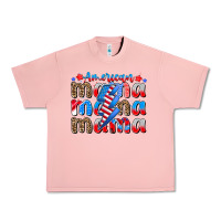 Salmon american mama Urban Heavy Tee - CowhideDigitalArt