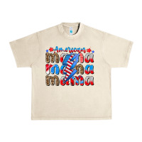 Sandshell american mama Urban Heavy Tee - CowhideDigitalArt