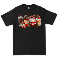 Black Chocolate Love Coffee Cups Premium Tee - FaDigitalArtStudio