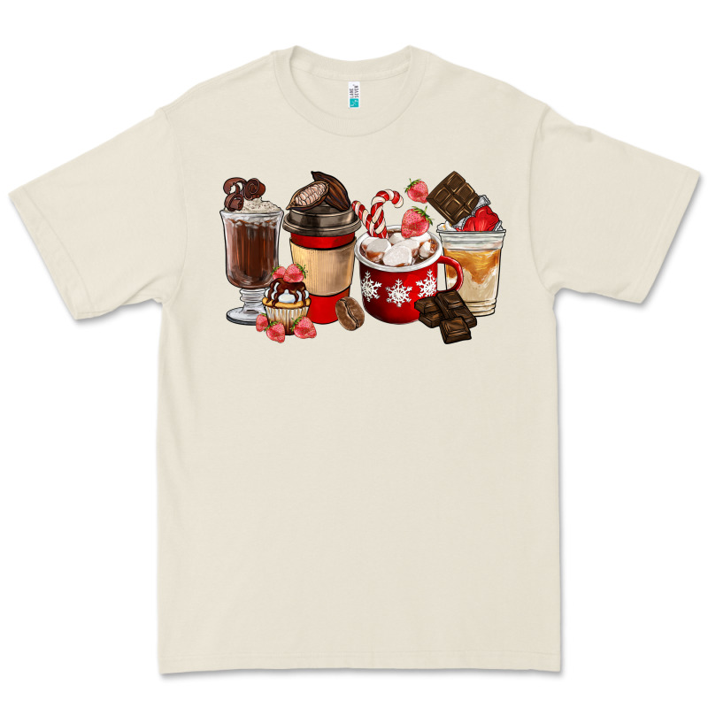 Chocolate Love Coffee Cups Premium Tee by FaDigitalArtStudio | Teevron