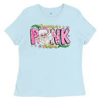 Dreaming Of A Pink Christmas Ladies Tee | Teevron