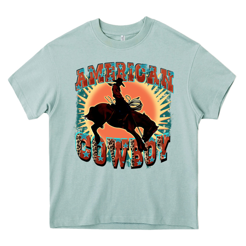 American Cowboy Heavy Core Tee by FaDigitalArtStudio | Teevron