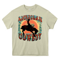Mossy American cowboy Heavy Core Tee - FaDigitalArtStudio