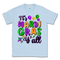 Dusty Blue It's Mardi Gras y'all Classic Tee - FaDigitalArtStudio