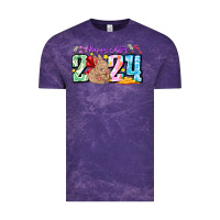 Cloud Purple Happy Easter 2024 Vintage Tee - CowhideDigitalArt